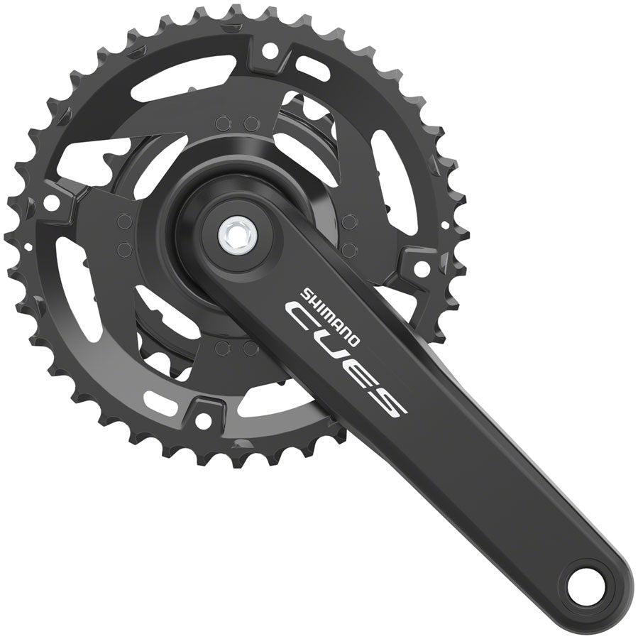 Shimano CUES FC-U4000-2 Crankset - 175mm 9/10/11-Speed 40/26t Riveted Square Taper JIS Spindle Interface BLK-Goodwynn'sGoodwynn's