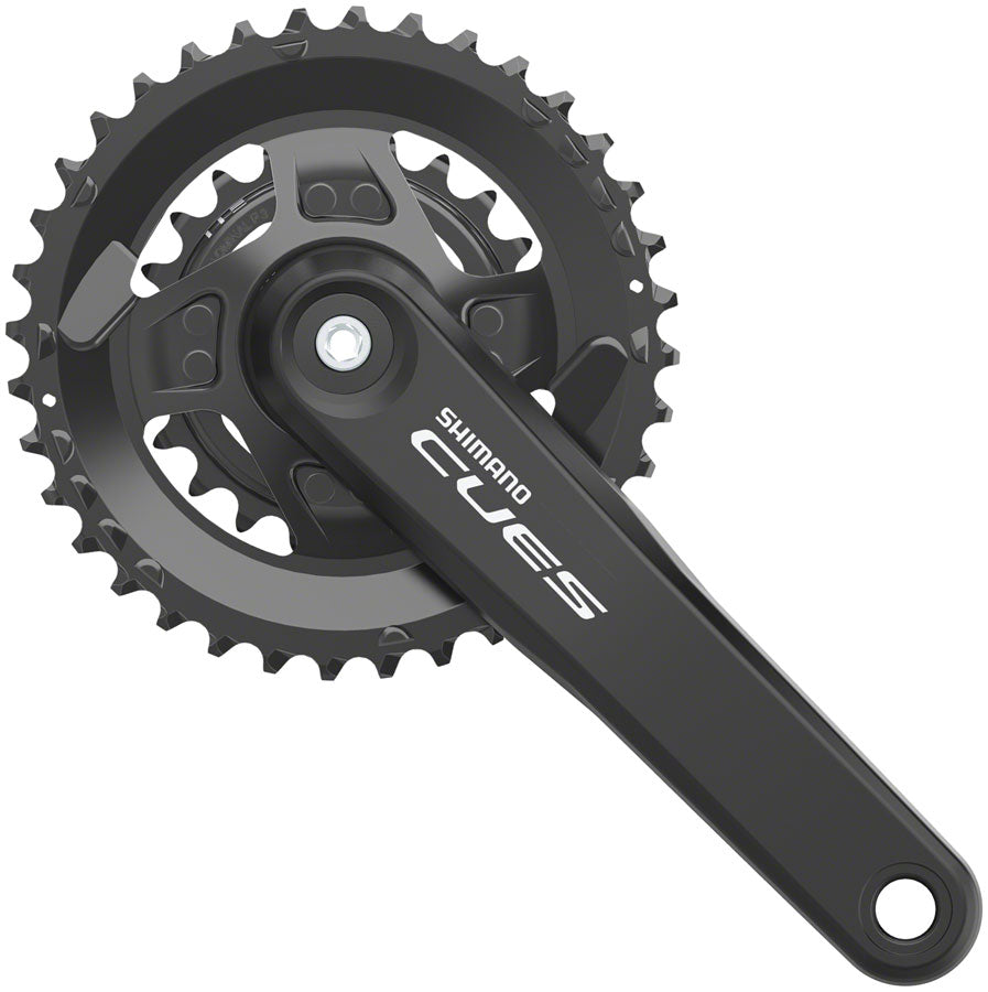 Shimano CUES FC-U4010-2B Crankset - 175mm 9/10/11-Speed 36/22t Riveted Hollowtech II Spindle Interface CL 3mm Outboard BLK-Goodwynn'sGoodwynn's