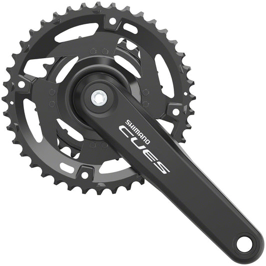 Shimano CUES FC-4010-2 Crankset - 175mm 9/10-Speed 46/30t Riveted Hollowtech II Spindle Interface BLK-Goodwynn's