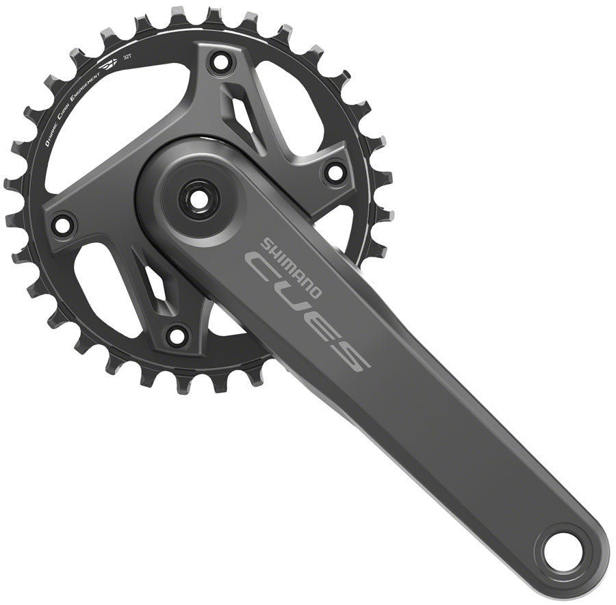 Shimano CUES FC-U6000-1 Crankset - 170mm 9/10/11-Speed 32t Asymmetric 96 BCD Hollowtech II BLK-Goodwynn'sGoodwynn's