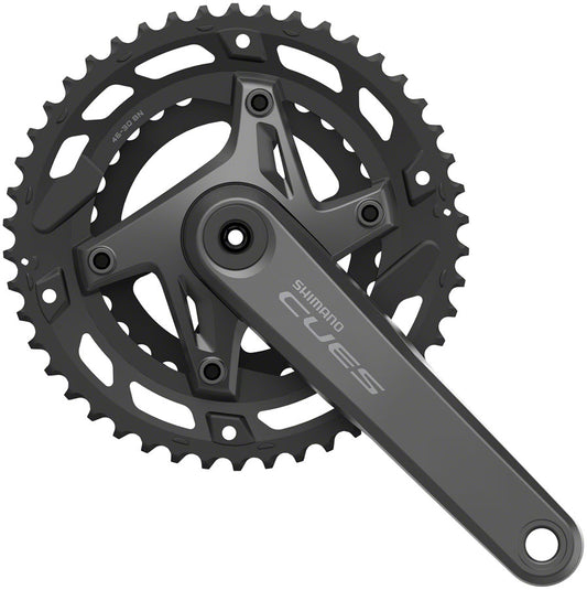 Shimano CUES FC-U6000-2 Crankset - 175mm 9/10-Speed 46/30t Asymmetric 110 BCD Hollowtech II BLK-Goodwynn's