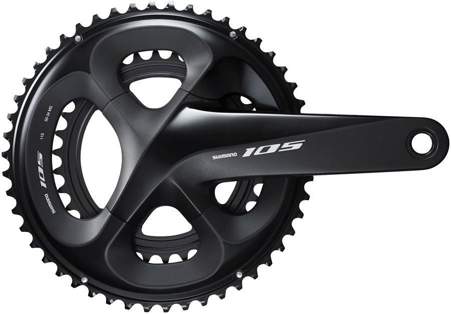 Shimano 105 FC-R7000 Crankset - 175mm 11-Speed W/O Rings 110 BCD Hollowtech Crank Arms Hollowtech II Spindle Interface BLK-Goodwynn'sGoodwynn's