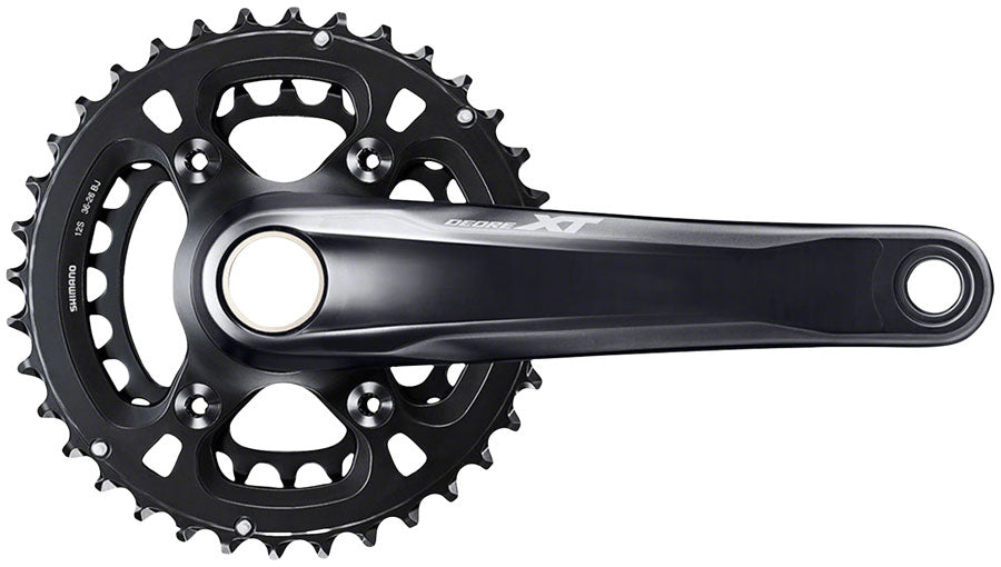 Shimano Deore XT FC-M8100-2 Crankset - 175mm 12-Speed 36/26t Direct Mount Hollowtech II Spindle Interface BLK-Goodwynn'sGoodwynn's