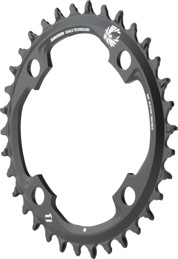 SRAM X-Sync 2 Eagle Chainring - 34 Tooth 104mm BCD 12-Speed Black-Goodwynn'sGoodwynn's