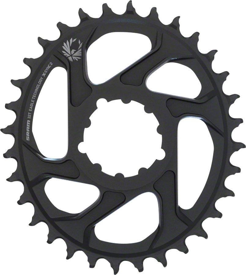 SRAM X-Sync 2 Eagle Direct Mount Oval Chainring - 32 Tooth 3mm Boost Offset 12-Speed BLK-Goodwynn&#39;sGoodwynn&#39;s