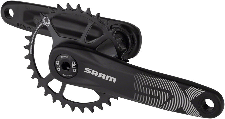 SRAM SX Eagle Crankset - 165mm 12-Speed 32t Direct Mount DUB Spindle Interface BLK A1-Goodwynn'sGoodwynn's