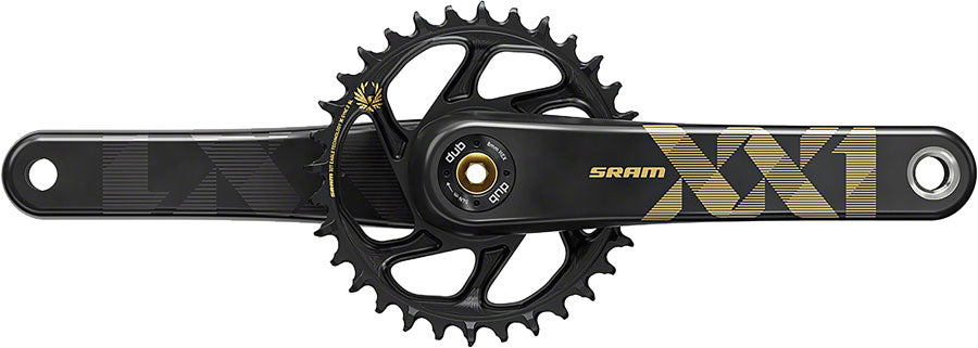 SRAM XX1 Eagle Carbon Boost Crankset - 170mm 12-Speed 34t Direct Mount DUB Spindle Interface BLK/Gold-Goodwynn'sGoodwynn's