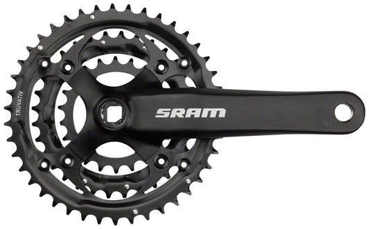 SRAM S-600 Crankset - 175mm 8-Speed 42/32/22t 104/64 BCD Square Taper JIS Spindle Interface BLK-Goodwynn's