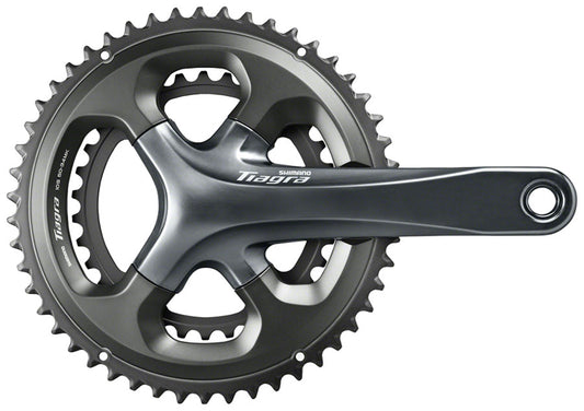 Shimano Tiagra FC-4700 Crankset - 175mm 10-Speed 50/34t 110 Asymmetric BCD Hollowtech II Spindle Interface Gray-Goodwynn's