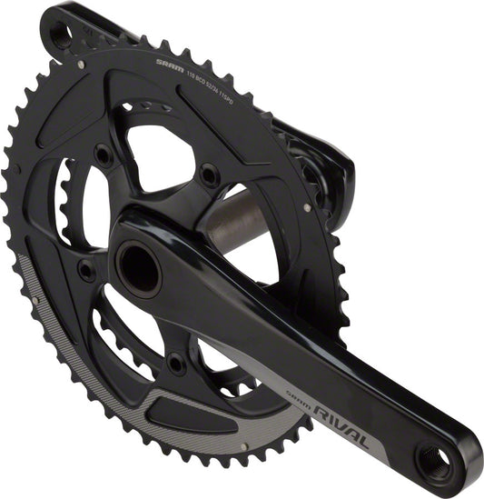 SRAM Rival 22 Crankset - 175mm 11-Speed 52/36t 110 BCD GXP Spindle Interface BLK-Goodwynn's