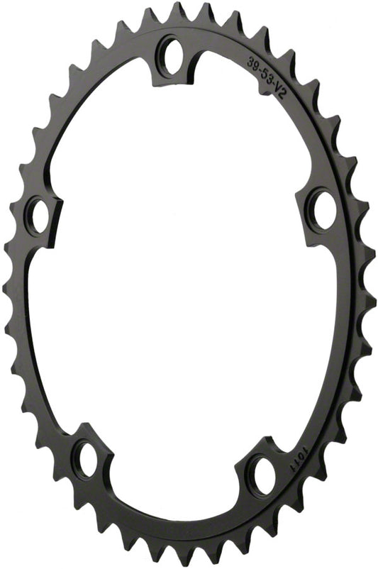 SRAM Red/Force/Rival/Apex 39T 10 Speed 130mm Black Chainring use w/ 48 or 53