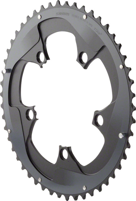 SRAM Force 22 50T 110mm BCD YAW Chainring BLK Hidden Non-Hidden Bolt Use 34T-Goodwynn's