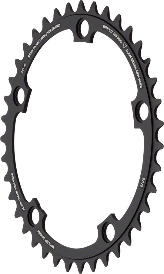 SRAM Red Yaw 39T 10-Speed Hidden Bolt Chainring Use with 53T-Goodwynn'sGoodwynn's