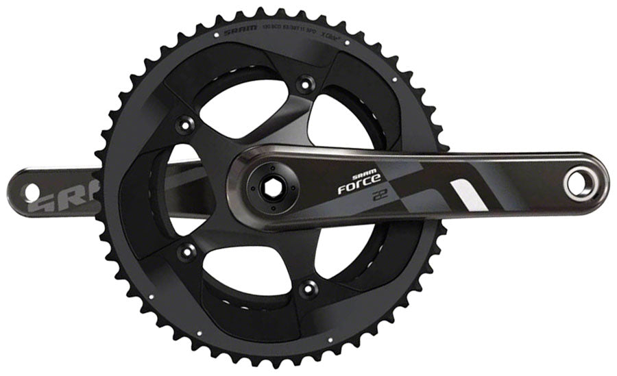 SRAM Force 22 Crankset - 165mm 11-Speed 53/39t 130 BCD GXP Spindle Interface BLK-Goodwynn'sGoodwynn's