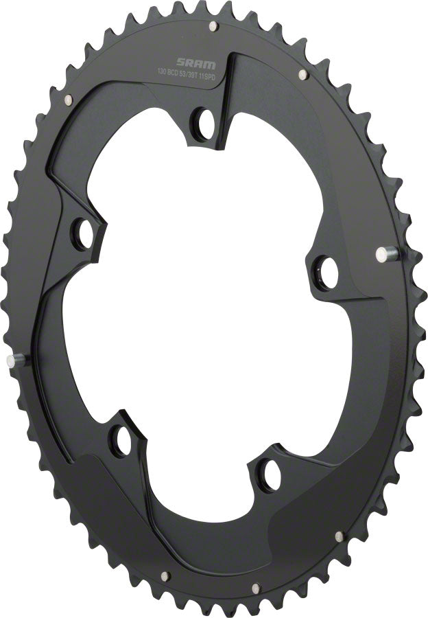 SRAM Red 22 53T x 130mm BCD YAW Chainring with Two Pin Positions B2-Goodwynn'sGoodwynn's