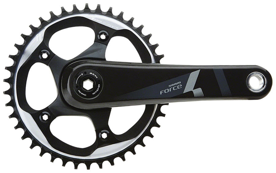 SRAM Force 1 Crankset - 170mm 10/11-Speed 42t 110 BCD BB30/PF30 Spindle Interface BLK-Goodwynn'sGoodwynn's