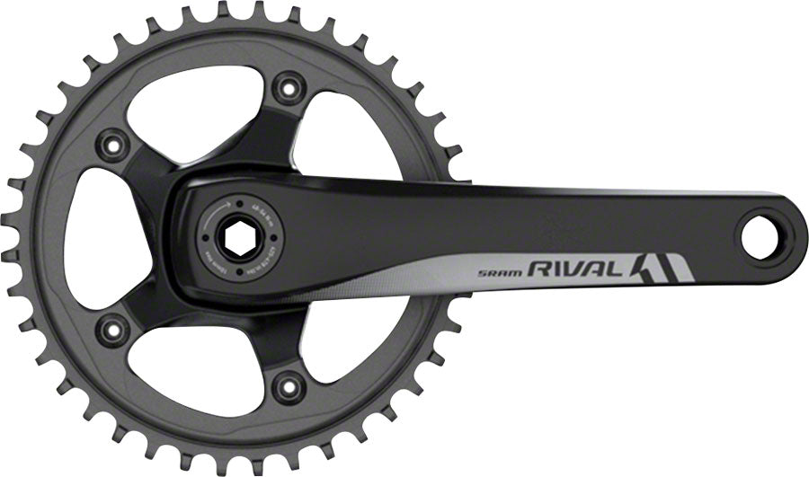 SRAM Rival 1 Crankset - 170mm 10/11-Speed 42t 110 BCD GXP Spindle Interface BLK-Goodwynn'sGoodwynn's
