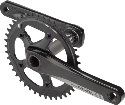 SRAM Rival 1 Crankset - 172.5mm 10/11-Speed 42t 110 BCD GXP Spindle Interface BLK-Goodwynn's