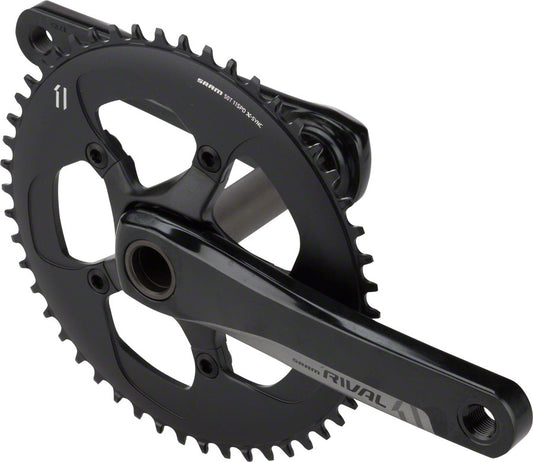 SRAM Rival 1 Crankset - 175mm 10/11-Speed 50t 110 BCD GXP Spindle Interface BLK-Goodwynn's