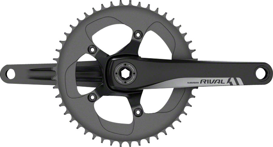 SRAM Rival 1 Crankset - 175mm 10/11-Speed 42t 110 BCD BB30/PF30 Spindle Interface BLK-Goodwynn'sGoodwynn's