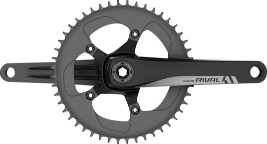 SRAM Rival 1 Crankset - 172.5mm 10/11-Speed 42t 110 BCD BB30/PF30 Spindle Interface BLK-Goodwynn's