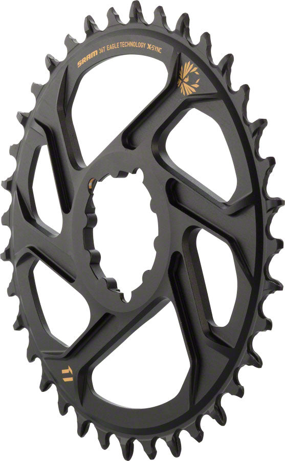 SRAM X-Sync 2 Eagle Direct Mount Chainring 36T Boost 3mm Offset Gold Logo-Goodwynn'sGoodwynn's