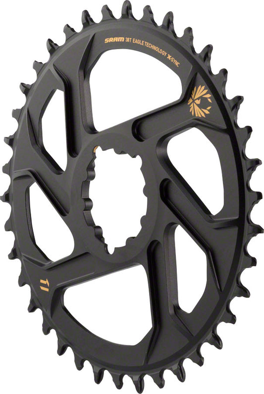 SRAM X-Sync 2 Eagle Direct Mount Chainring 38T Boost 3mm Offset Gold Logo-Goodwynn's