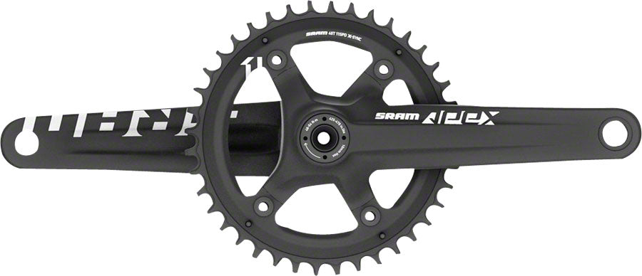 SRAM Apex 1 Crankset - 175mm 10/11-Speed 42t 110 Asymmetric BCD GXP Spindle Interface BLK-Goodwynn'sGoodwynn's
