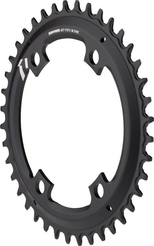 SRAM X-Sync Chainring 40T 110mm Asymmetric BCD Black-Goodwynn's