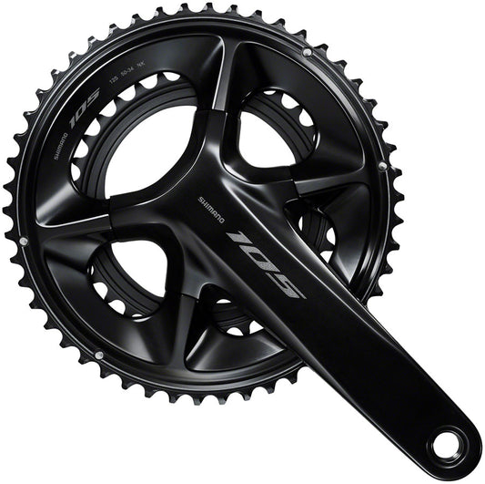 Shimano 105 FC-R7100 Crankset - 165mm 12-Speed 50/34t 110 Asymmetric BCD Hollowtech II Spindle Interface BLK-Goodwynn's