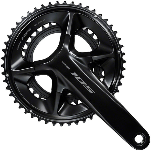 Shimano 105 FC-R7100 Crankset - 175mm 12-Speed 50/34t 110 Asymmetric BCD Hollowtech II Spindle Interface BLK-Goodwynn's