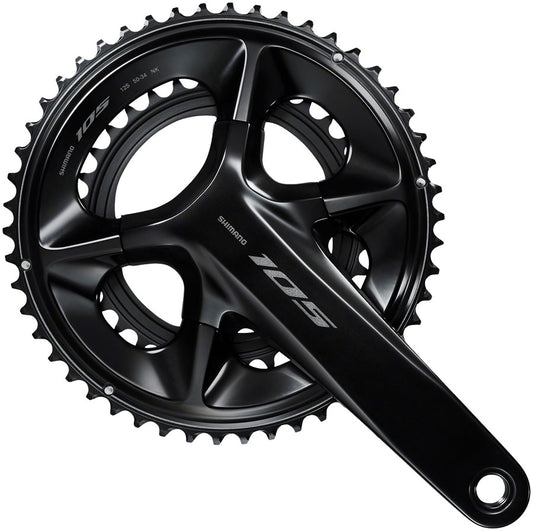 Shimano 105 FC-R7100 Crankset - 160mm 12-Speed 50/34t 110 Asymmetric BCD Hollowtech II Spindle Interface BLK-Goodwynn's