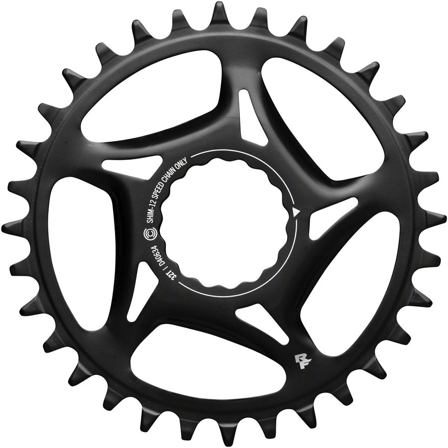 RaceFace Narrow Wide Direct Mount CINCH Steel Chainring - Shimano 12-Speed requires Hyperglide+ compatible chain 32t BLK-Goodwynn'sGoodwynn's