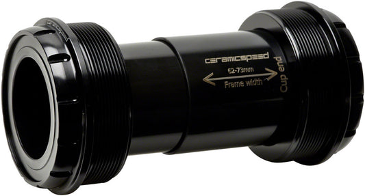 CeramicSpeed T47/73 Bottom Bracket - 30mm Spindle Coated Races Black-Goodwynn's