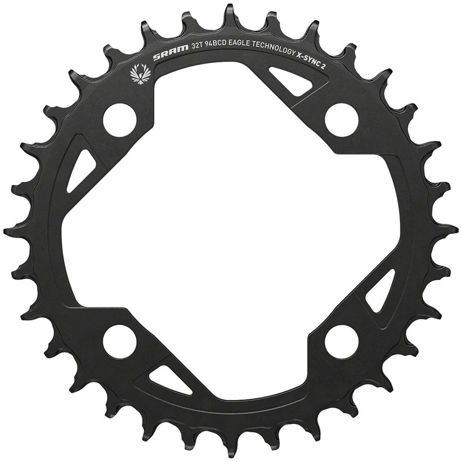 SRAM X-SYNC 2 Eagle E-MTB Chainring - 32t 94 BCD Aluminum Black-Goodwynn'sGoodwynn's