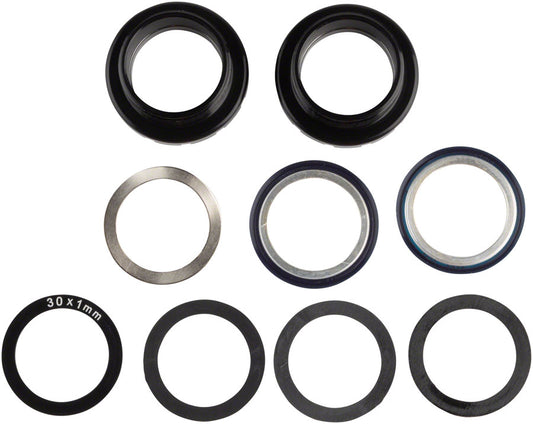 Enduro Italian Bottom Bracket - Italian Threaded For 30mm Spindles Angular Contact Bearings BLK-Goodwynn's