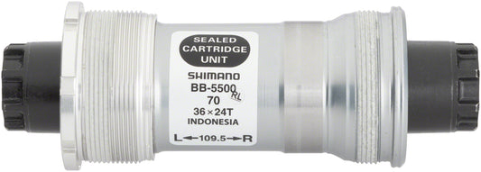 Shimano 105 BB-5500 Bottom Bracket - Italian 70 x 109.5mm Octalink V1 Spindle Interface-Goodwynn's