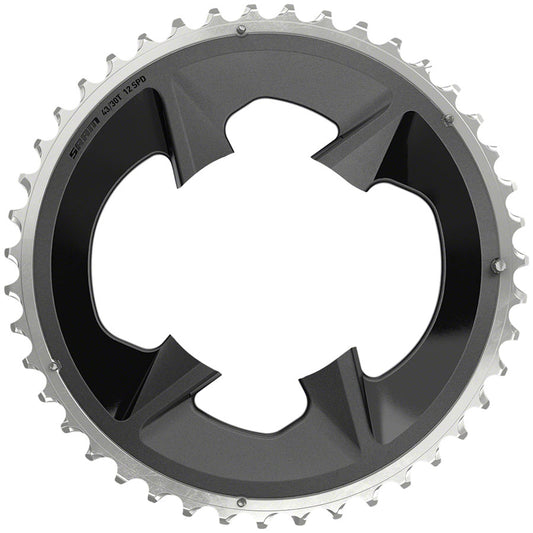 SRAM Rival Wide 2x12-Speed Outer Chainring - 43t 94 BCD BLK For use 30t Inner-Goodwynn's