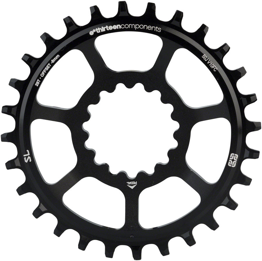 e*thirteen Direct Mount SL Guidering - 10/11/12-speed 30T Narrow Wide Black-Goodwynn'sGoodwynn's