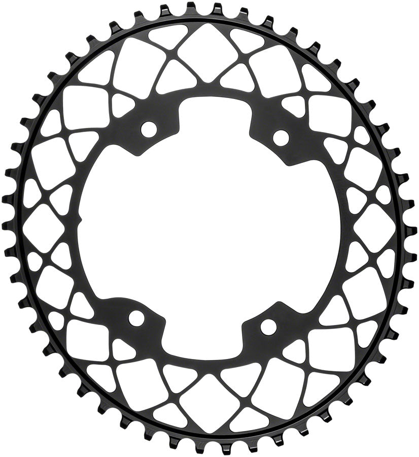 absoluteBLACK Oval 110 BCD Gravel Chainring - 48t 110 Shimano Asymmetric BCD 4-Bolt Narrow-Wide BLK-Goodwynn'sGoodwynn's