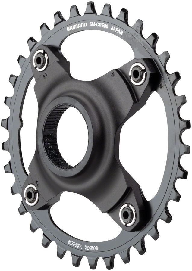 Shimano STEPS SM-CRE80 eBike Chainring - 34t 56.5mm Chainline Without Chainguide BLK-Goodwynn'sGoodwynn's