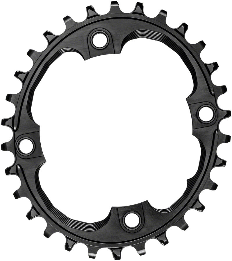 absoluteBLACK Oval 94 BCD Chainring - 32t 94 BCD 4-Bolt Narrow-Wide Black-Goodwynn'sGoodwynn's