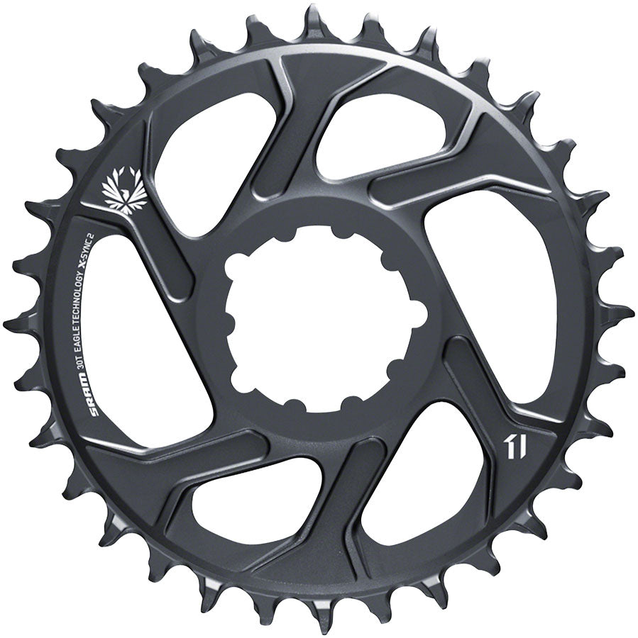 SRAM 30T X-Sync 2 Direct Mount Eagle Chainring 3mm Boost Offset Lunar Gray-Goodwynn'sGoodwynn's