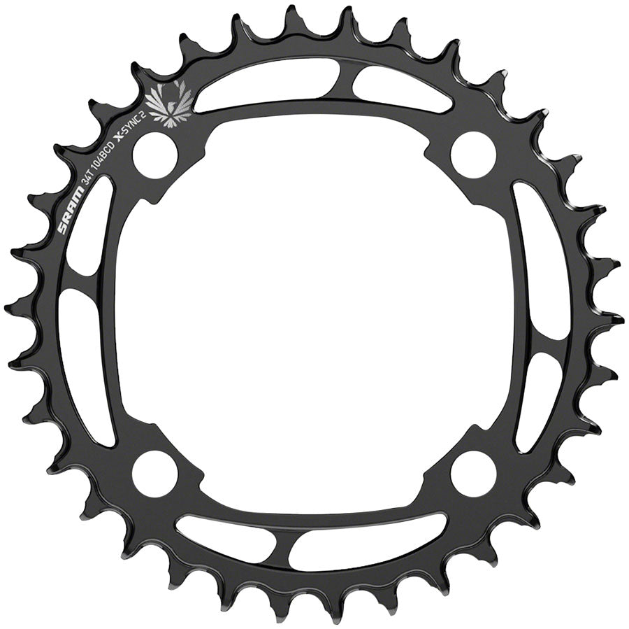 SRAM X-Sync 2 Steel Eagle Chainring - 34T 104mm Bolt Circle Diameter Black-Goodwynn'sGoodwynn's