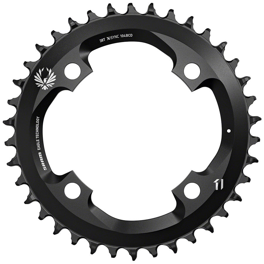 SRAM Eagle X-SYNC 2 Chainring - 38t 104 BCD Steel Black-Goodwynn'sGoodwynn's