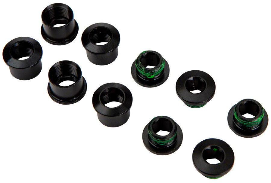 SRAM Road Double Chainring Aluminum Boltset 10 pieces BLK also fits SRAM Omnium Cranks-Goodwynn'sGoodwynn's