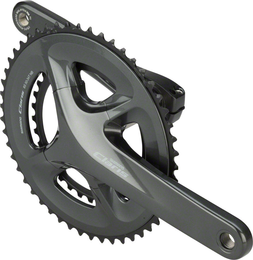 Shimano Claris FC-R2000 Crankset - 175mm 8-Speed 50/34t 110 BCD Hollowtech II Spindle Interface BLK-Goodwynn'sGoodwynn's