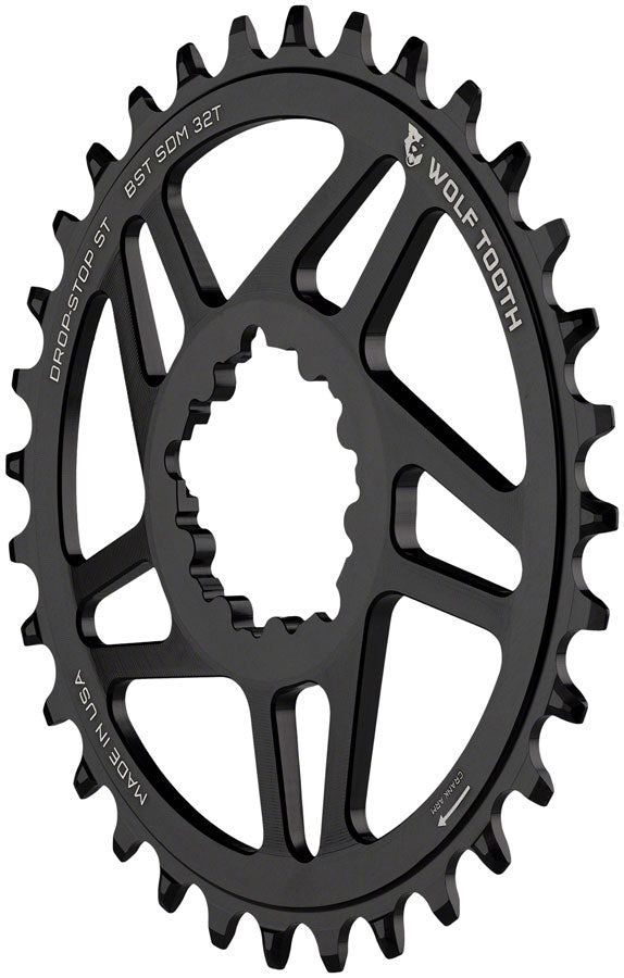 Wolf Tooth Direct Mount Chainring - 30t SRAM Direct Mount For SRAM 3-Bolt Boost Requires 12-Speed Hyperglide+ Chain BLK-Goodwynn'sGoodwynn's