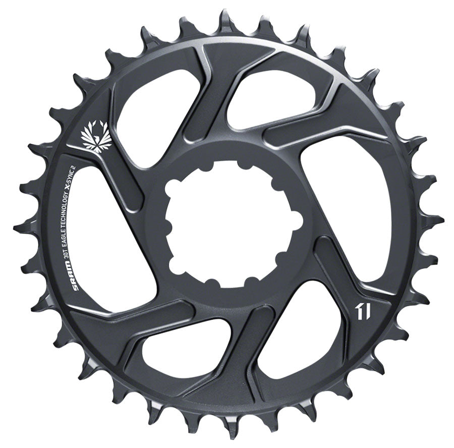 SRAM Eagle X-SYNC 2 Direct Mount Chainring - 30t Direct Mount -4mm Offset Lunar Grey-Goodwynn'sGoodwynn's