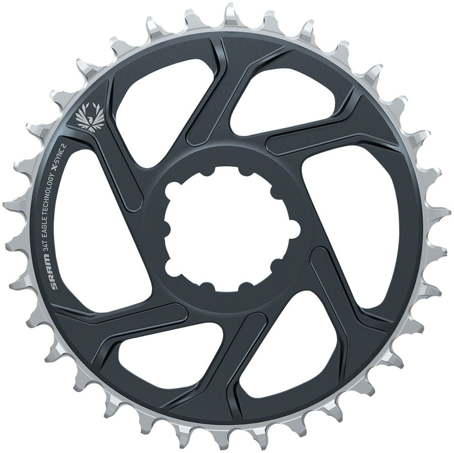 SRAM Eagle X-SYNC 2 Direct Mount Chainring - 34t Direct Mount 3mm Offset For Boost Lunar/Polar Grey-Goodwynn'sGoodwynn's
